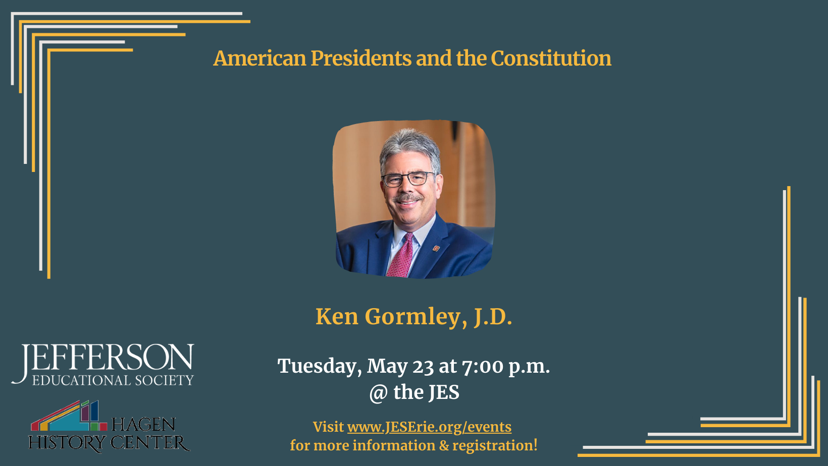 Author, Academic Gormley in Spotlight at History Center-Jefferson Event